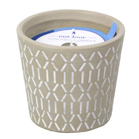 Outdoozue Outdoozie Assorted Ceramic 4 in. H Zander Dash Citronella Candle CC00305N-4XQ